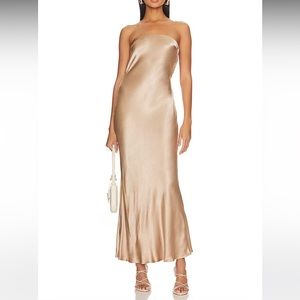 Moon Dance Strapless Dress in Golden
Bec + Bridge